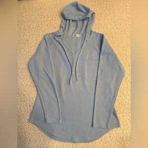 Light Blue Hooded Pullover